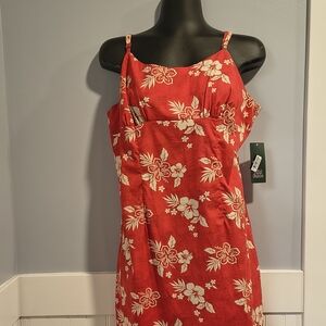 Wild Fable Scarlet and Ivory Floral Mini Dress